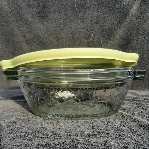 PRINCESS HOUSE FANTASIA CRYSTAL 3 PC 9x13 CASSEROLE BAKING DISH EUC - Picture 1 of 12